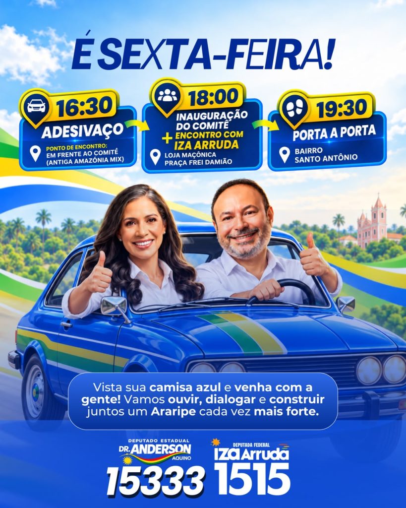 Candidato a deputado estadual, Doutor Anderson Aquino inaugura seu comitê nesta sexta-feira, dia 10, em Ouricuri