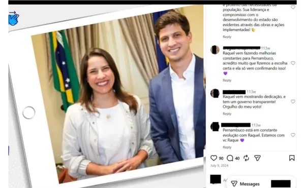 Metrópoles aponta pagamentos por comentários favoráveis a Raquel Lyra e críticos a João Campos; candidato se manifesta