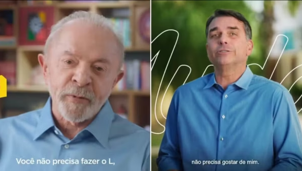 ‘Não precisa fazer o L’, ‘não precisa gostar de mim’: Lula e Flávio Bolsonaro tentam ampliar apoio além de suas bases na reta final da campanha