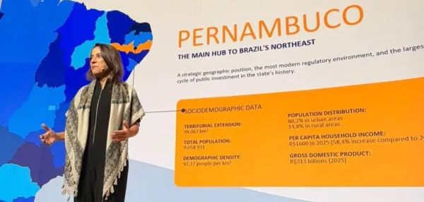 Na Espanha, Raquel Lyra se reúne com Acciona e discute investimentos em água e saneamento em Pernambuco