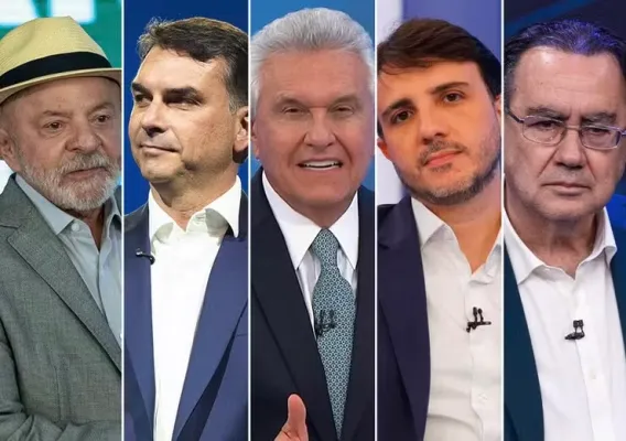 Quaest: Lula avança entre eleitores de Augusto Cury, enquanto Flávio cresce entre os de Caiado e Renan Santos